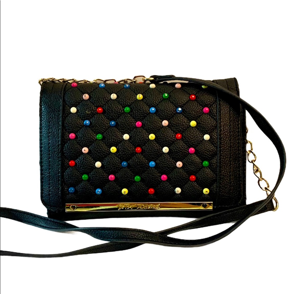Betsy Johnson crossbody wallet bag